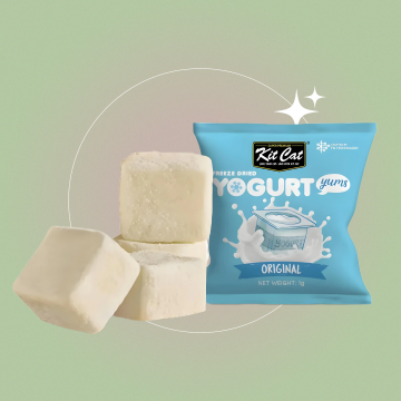 Kit Cat Treat Freeze Dried Yogurt Yums Original 10 pcs x3